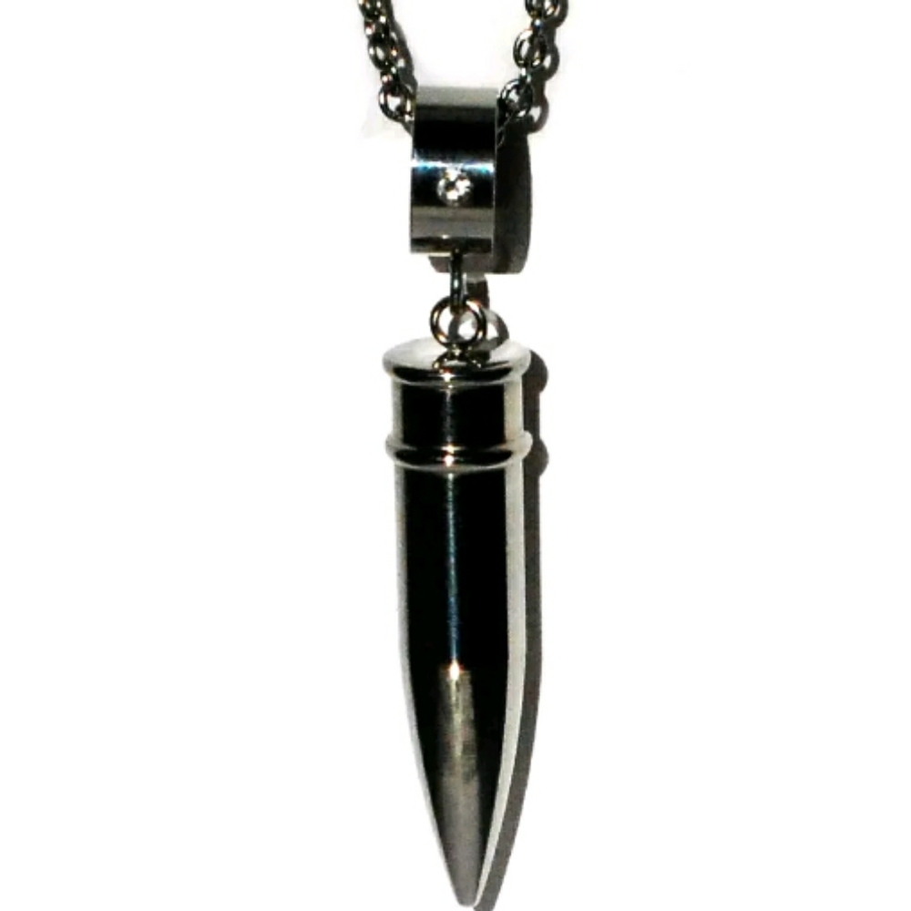 SILVER BULLET NECKLACE